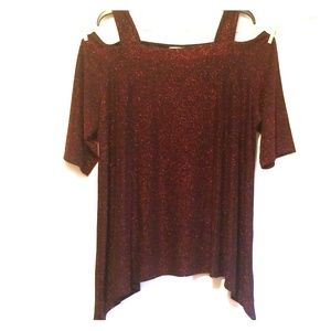 Very sparkly red shirt from Carherines NWT
